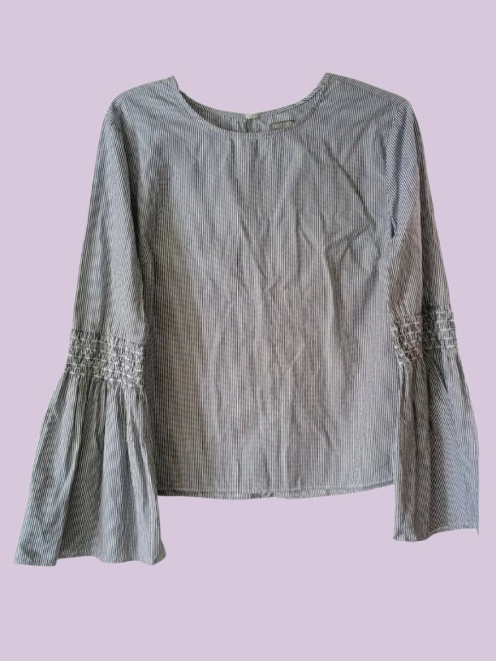 Falls Creek Bell sleeve,  100% cotton blouse, spring top, cotton top